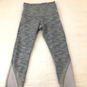 Grey and white Lululemon crops